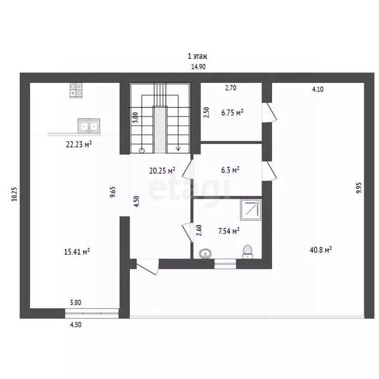 Дом в Крым, Ялта муниципальный округ, Гаспра пгт ш. Алупкинское, 72 ... - Фото 1