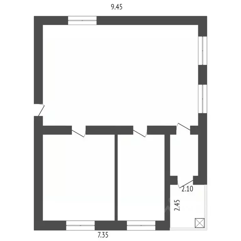 Дом в Калужская область, Ферзиковский район, Бронцы с/пос, д. Бронцы ... - Фото 2