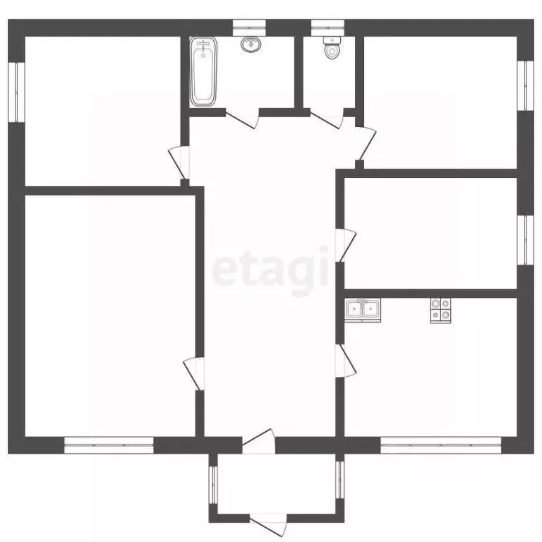 Дом в Самарская область, Волжский район, Лопатино с/пос, пос. ... - Фото 2