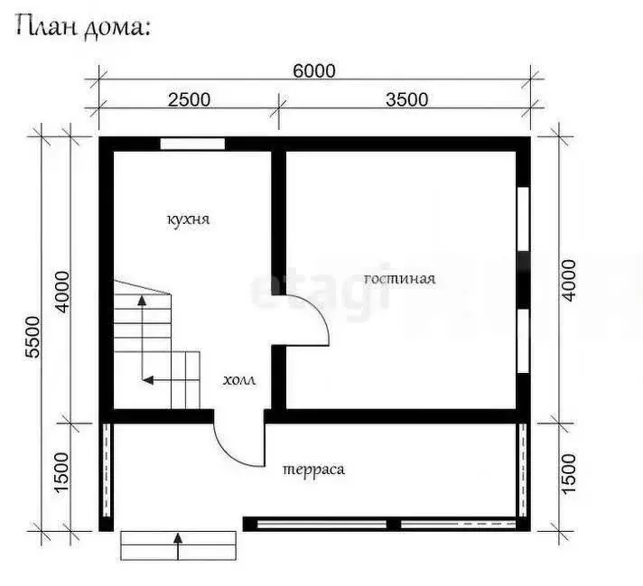 Дом в Уйское, улица Строителей (54 м) - Фото 0