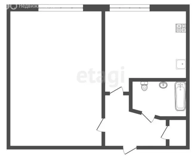 1-комнатная квартира: Ижевск, Короткая улица, 118А (32.5 м) - Фото 1
