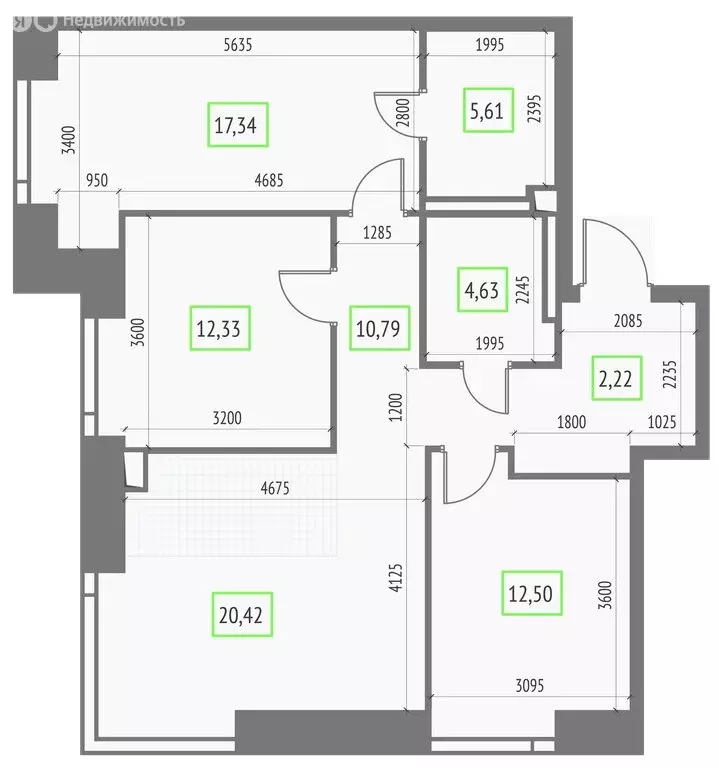 3-комнатная квартира: Москва, СВАО, Бутырский район (85.84 м) - Фото 1