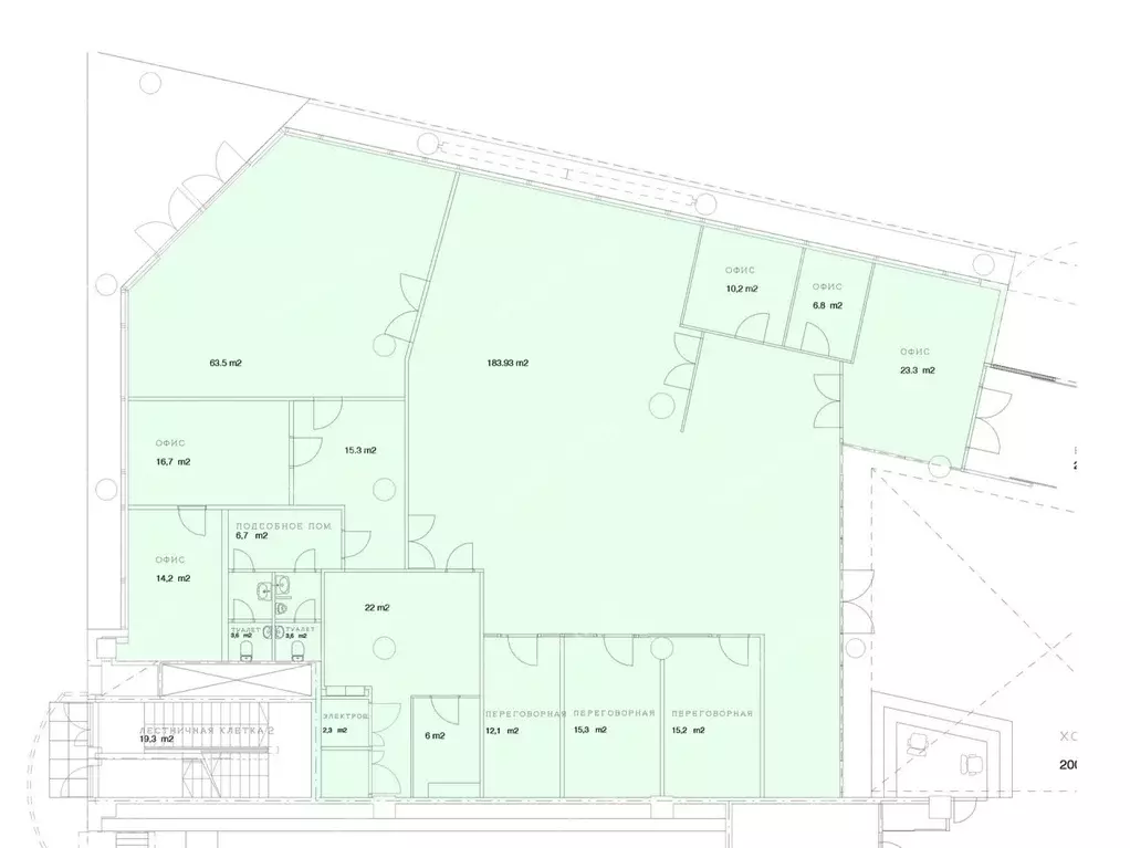 Офис в Санкт-Петербург Приморский просп., 54к1 (411 м) - Фото 2