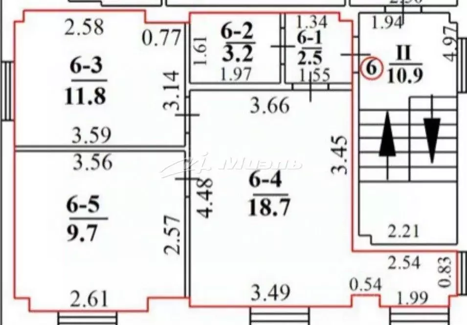 2-к кв. Крым, Ялта ул. Достоевского, 18Д (45.9 м) - Фото 2