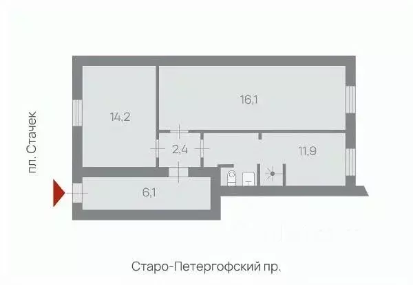 Помещение свободного назначения в Санкт-Петербург Старо-Петергофский ... - Фото 2