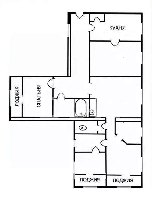5-к кв. Тульская область, Тула ул. Галкина, 9 (94.0 м) - Фото 1
