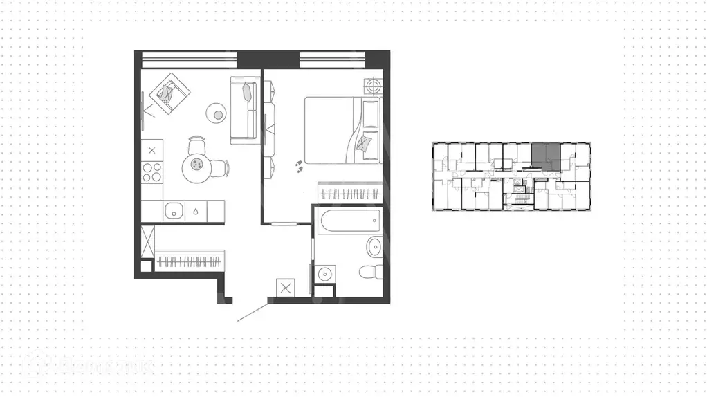 Продаётся 1-к квартира, 40 м - Фото 1