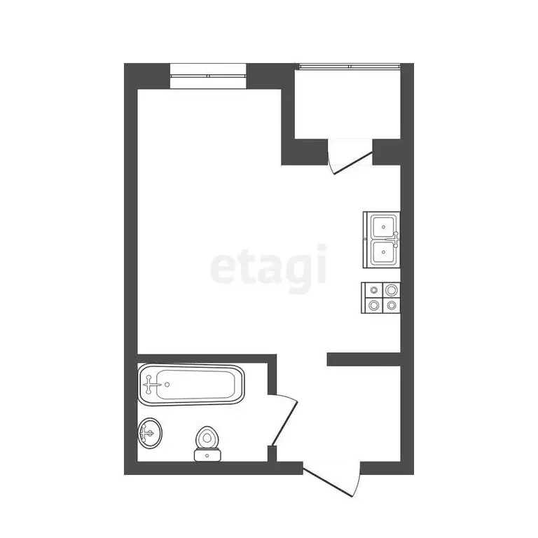 Квартира-студия: Севастополь, проспект Победы, 29В (24.5 м) - Фото 1
