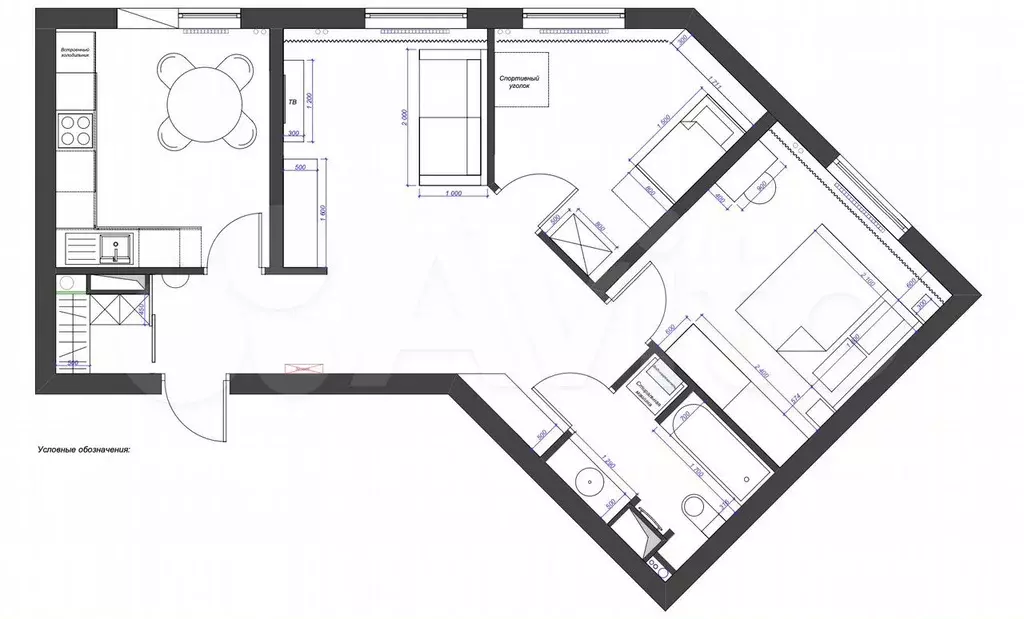 3-к. квартира, 65 м, 3/5 эт. - Фото 0