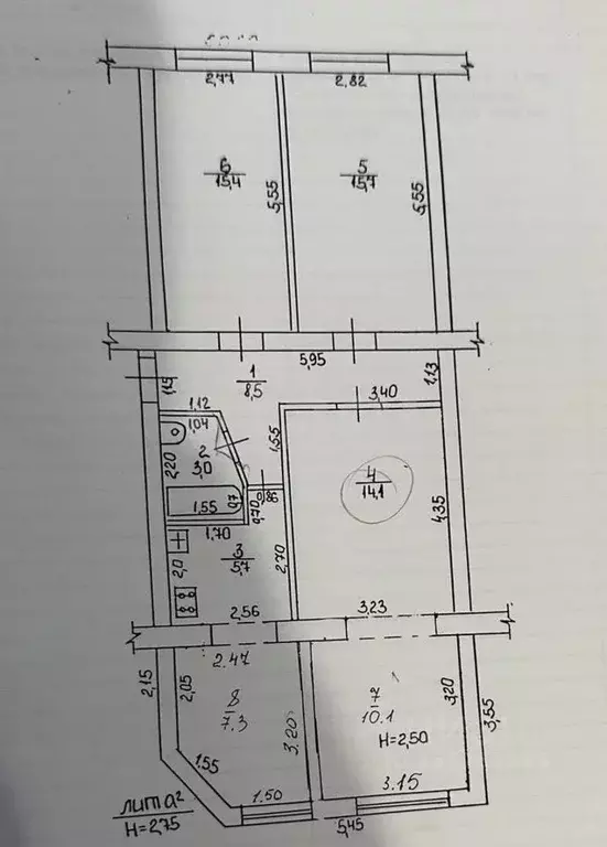 3-к кв. Краснодарский край, Анапа 12-й мкр, 7 (79.8 м) - Фото 2