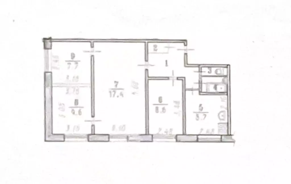 4-к кв. Омская область, Омск ул. 5-я Кордная, 51 (59.1 м) - Фото 2
