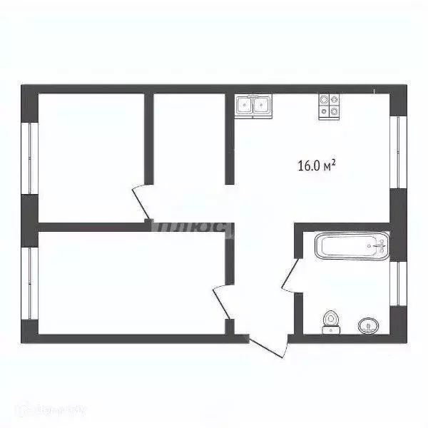 3-к кв. Тамбовская область, Тамбов Коммунальная ул., 70 (63.2 м) - Фото 1