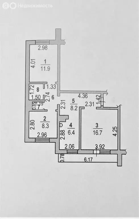 3-комнатная квартира: Чайковский, бульвар Текстильщиков, 12 (58.7 м) - Фото 2