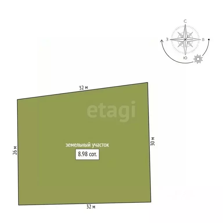 Участок в Амурская область, Благовещенский район, пос. Заречный  (9.0 ... - Фото 2