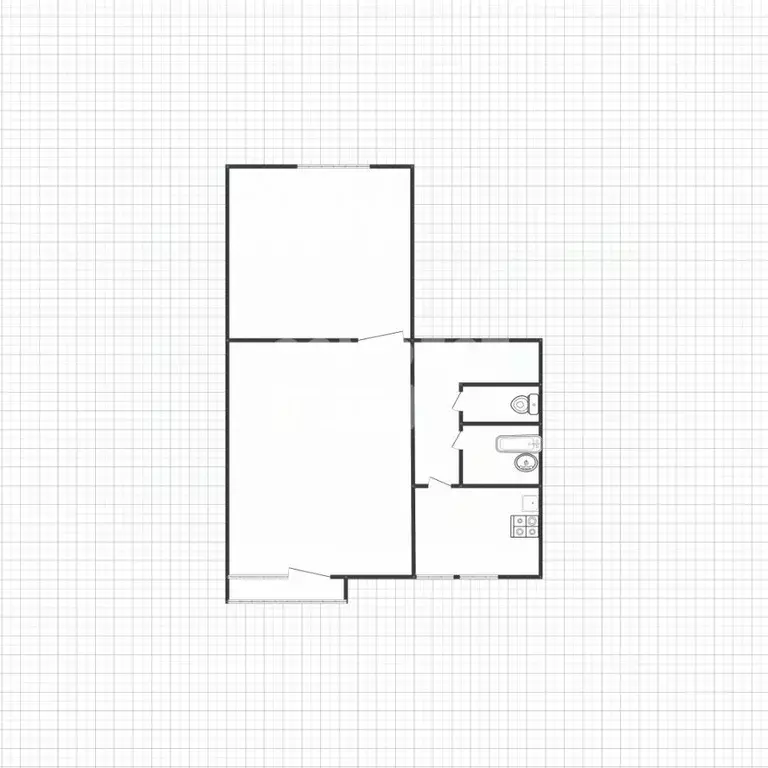 2-к кв. Липецкая область, Липецк ул. Имени Семашко, 3 (44.0 м) - Фото 2