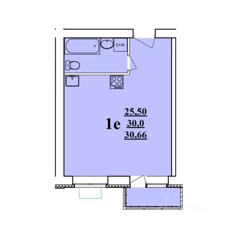 Студия Белгородская область, Белгородский район, Разумное рп ул. Имени ... - Фото 1