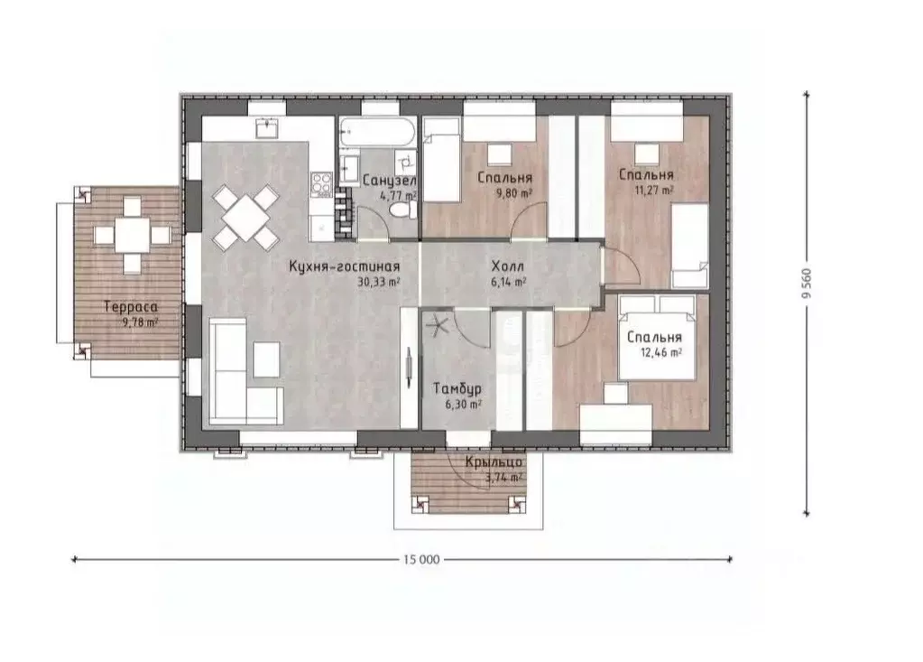 Дом в Ульяновская область, Ульяновск городской округ, с. Лаишевка ул. ... - Фото 2