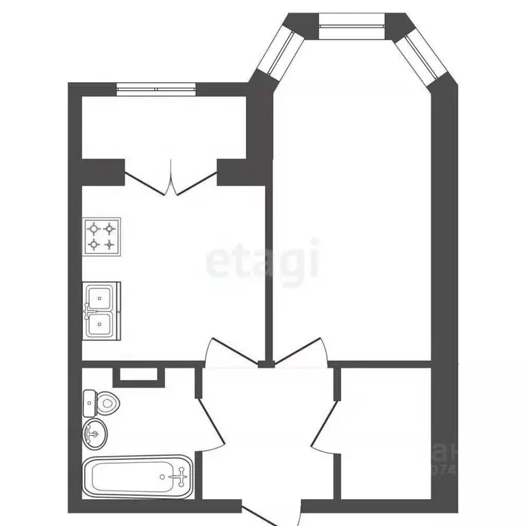 1-к кв. Санкт-Петербург Миргородская ул., 20 (44.0 м) - Фото 1