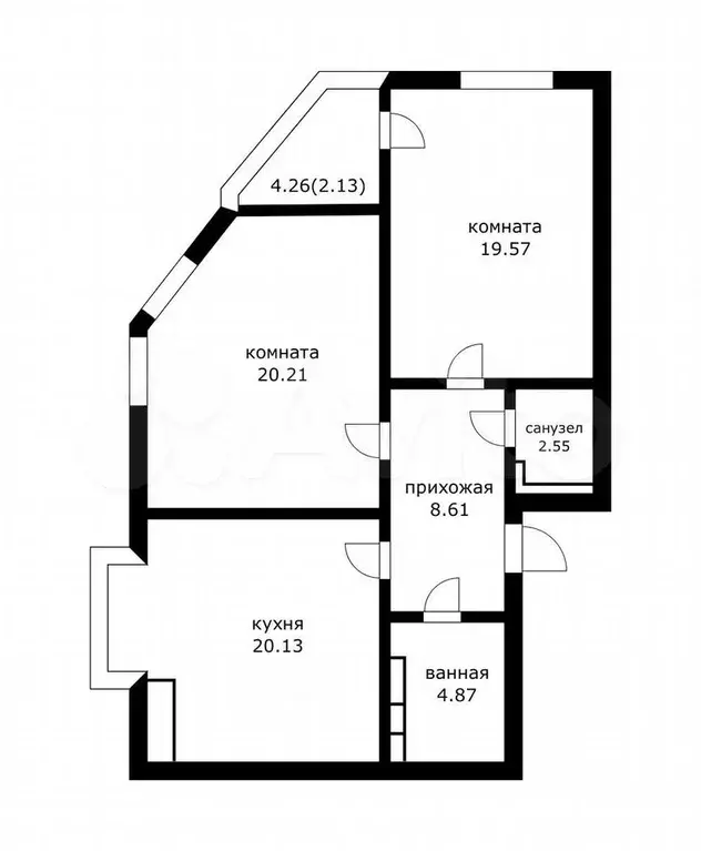 2-к. квартира, 80 м, 5/25 эт. - Фото 0