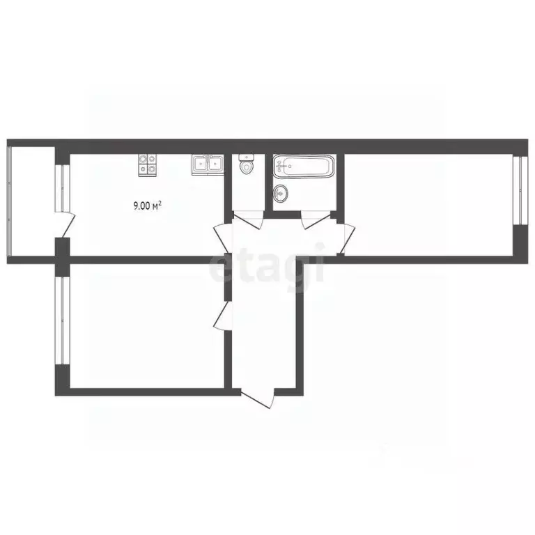 2-к кв. Мордовия, Саранск ул. Пушкина, 40А (47.6 м) - Фото 1