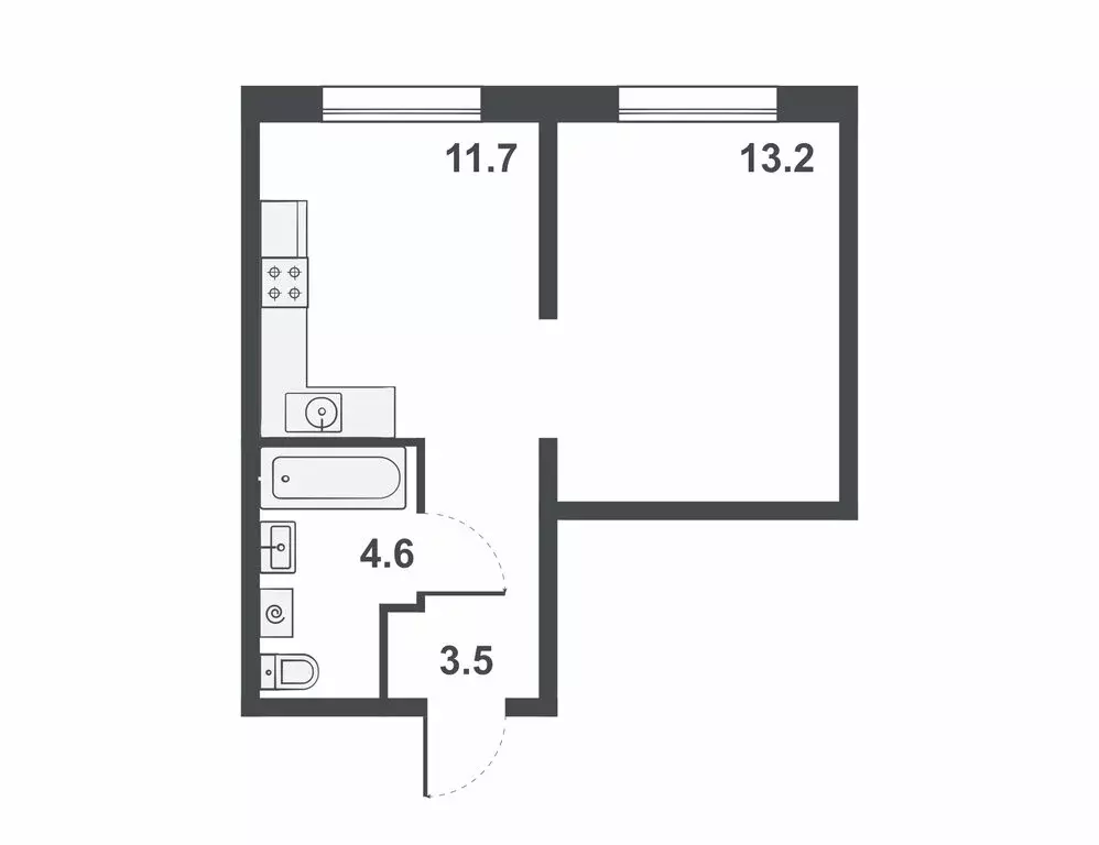 1-комнатная квартира: Киров, Прибрежный бульвар, 6 (33 м) - Фото 0