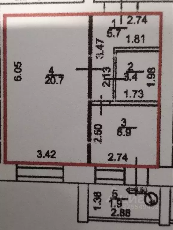 1-к кв. Марий Эл, Йошкар-Ола ул. Йывана Кырли, 50 (39.0 м) - Фото 0