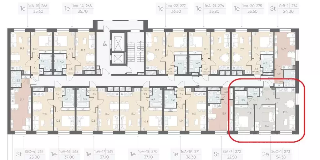 2-к кв. Санкт-Петербург Партизанская ул., 5 (55.0 м) - Фото 2