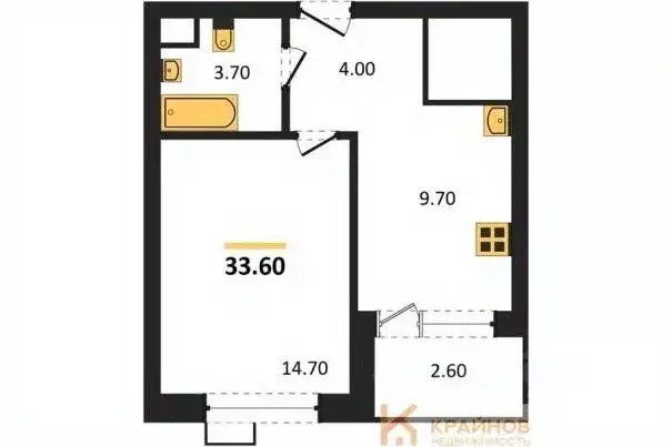 1-к кв. Воронежская область, Воронеж бул. Содружества, 6 (33.6 м) - Фото 0