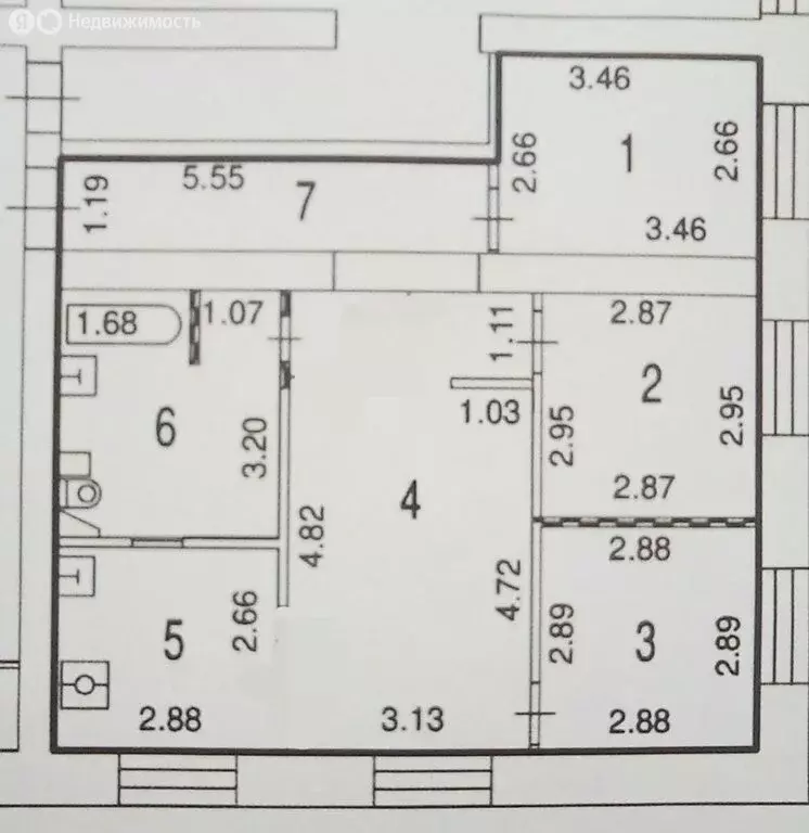 3-комнатная квартира: Москва, улица Докукина, 11с1 (70 м) - Фото 1