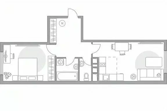 2-к кв. Московская область, Долгопрудный Парковая ул., 46к1 (44.5 м) - Фото 1