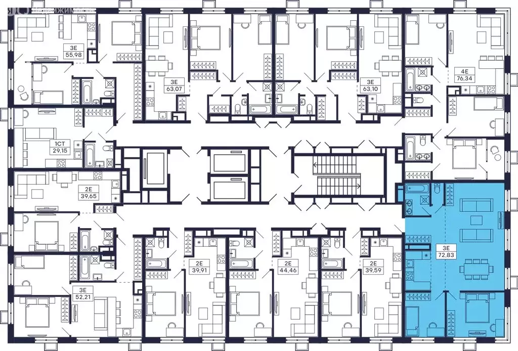 2-комнатная квартира: Красногорск, микрорайон Павшино, жилой комплекс ... - Фото 2