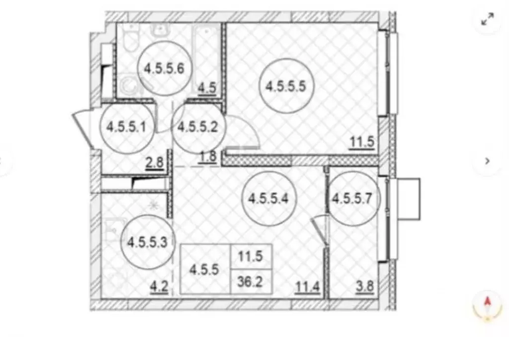 2-к кв. Московская область, Ленинский городской округ, д. Сапроново ... - Фото 1