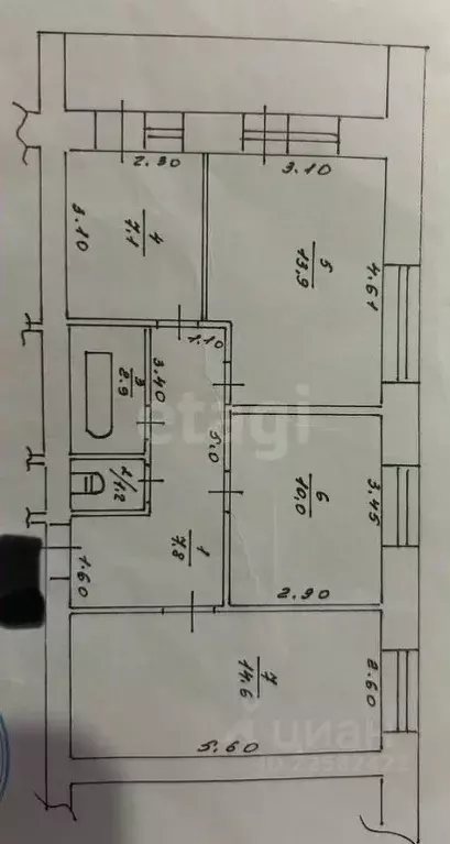 3-к кв. Удмуртия, Ижевск Литовская ул., 27А (58.7 м) - Фото 1