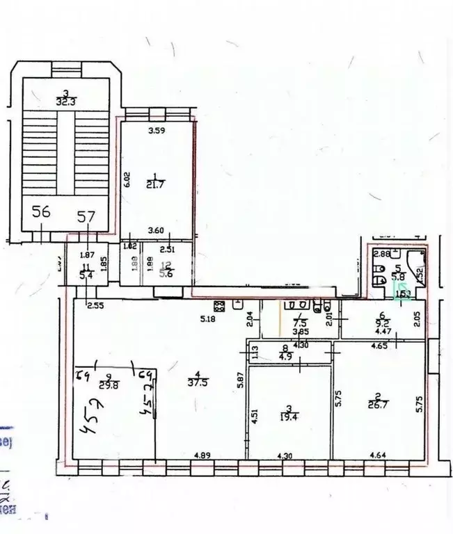 5-к кв. Санкт-Петербург Большая Московская ул., 1-3 (177.0 м) - Фото 2