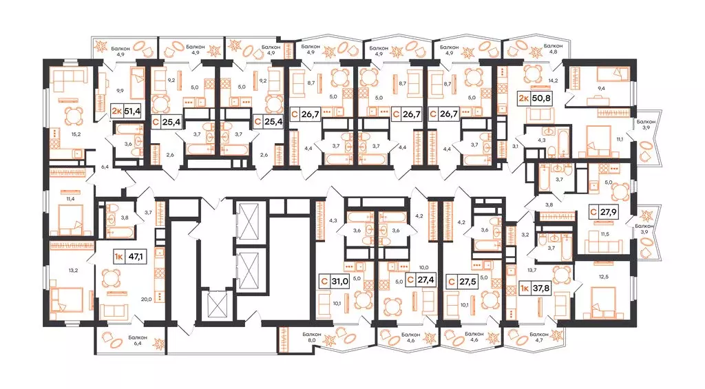 1-комнатная квартира: Екатеринбург, улица Патриса Лумумбы, 54 (37.8 м) - Фото 2