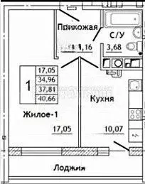 1-к кв. Смоленская область, Смоленский муниципальный округ, д. ... - Фото 2