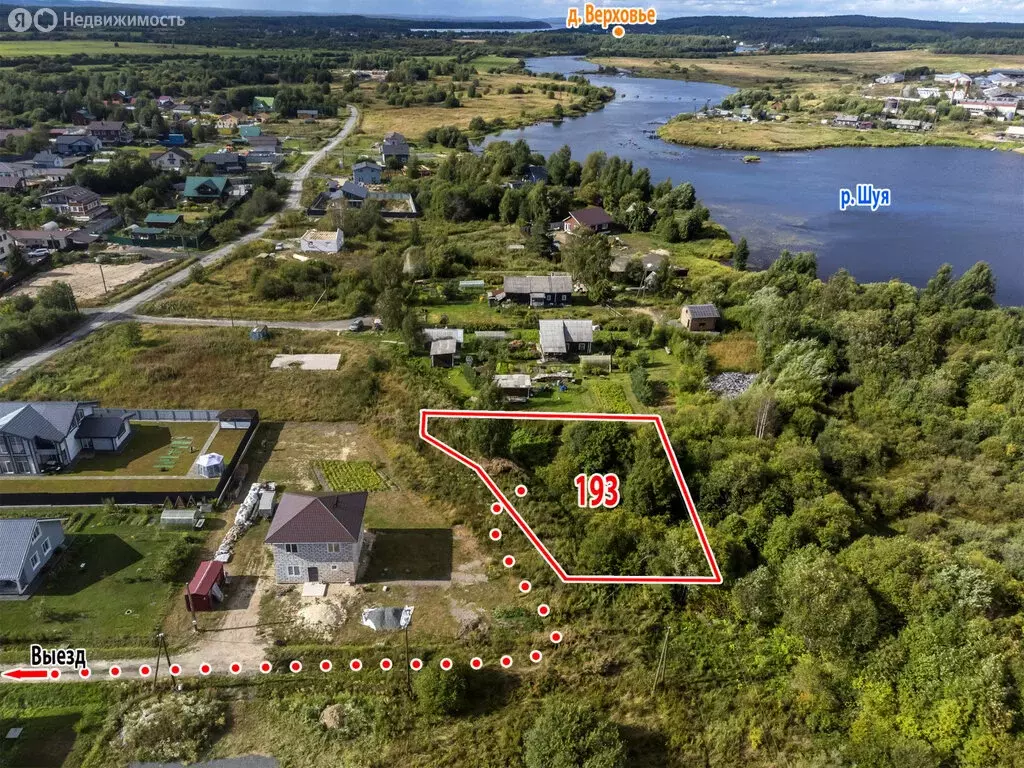 Участок в посёлок Шуя, Полевая улица (15 м) - Фото 2