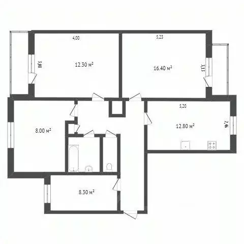 4-к кв. Белгородская область, Белгород ул. Буденного, 6 (90.0 м) - Фото 1