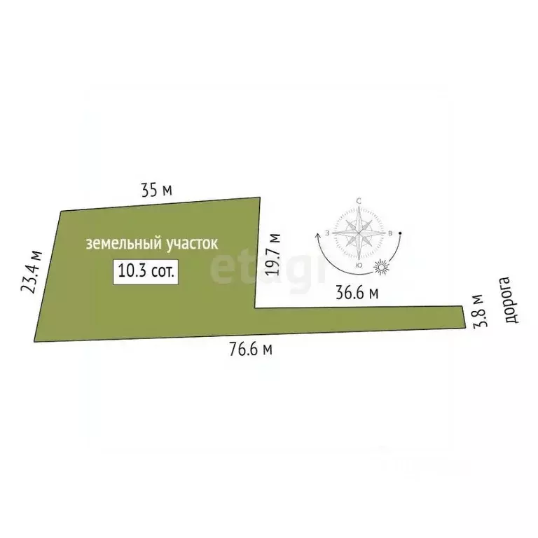 Участок в Саха (Якутия), Якутск Хомус ДСК,  (10.3 сот.) - Фото 1