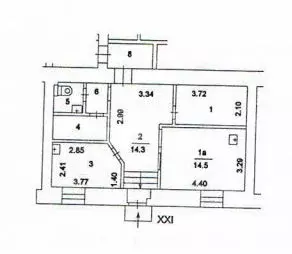 Помещение свободного назначения в Москва ул. Хамовнический Вал, 32 (57 ... - Фото 2