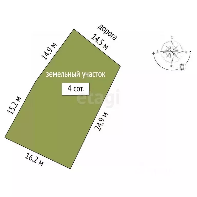 Участок в Севастополь Эра-1 садоводческое товарищество, 52 (4.0 сот.) - Фото 2