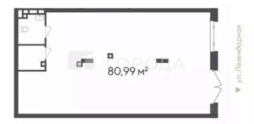 Офис в Новосибирская область, Новосибирск Кедровая ул., 79 (81 м) - Фото 2