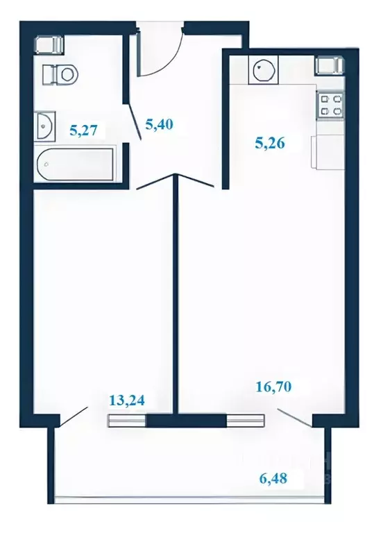 2-к кв. Волгоградская область, Волгоград ул. Клары Цеткин, 1А (49.11 ... - Фото 1
