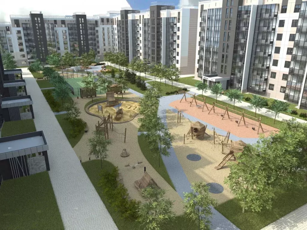 3-комнатная квартира: Западный, улица Дружбы, 1 (58.48 м) - Фото 1