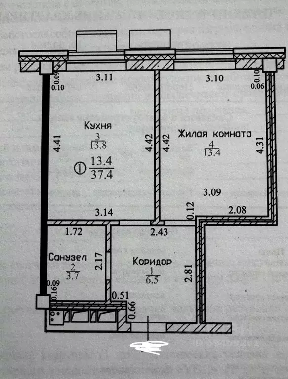 1-к кв. Кировская область, Киров ул. Энтузиастов, 23 (37.0 м) - Фото 2