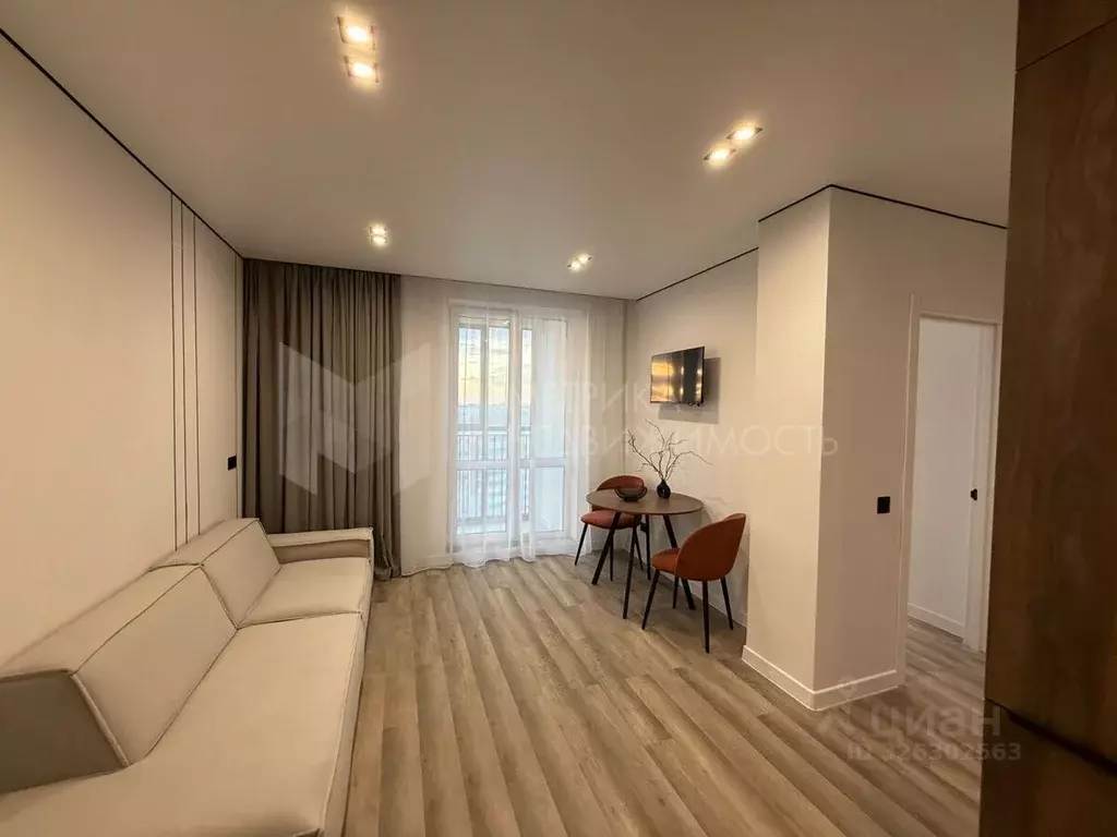 1-к кв. Тюменская область, Тюмень ул. Константина Посьета, 6 (38.0 м) - Фото 1