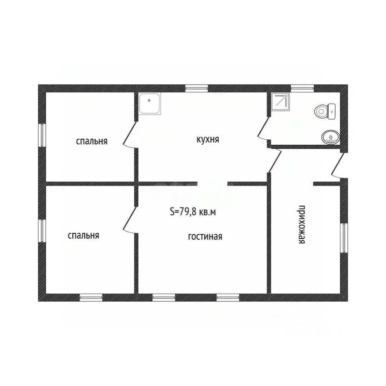 Дом в Алтайский край, Бийск Крайняя ул., 16 (80 м) - Фото 2