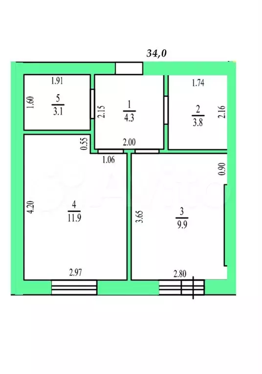 Квартира-студия, 26 м, 2/4 эт. - Фото 0