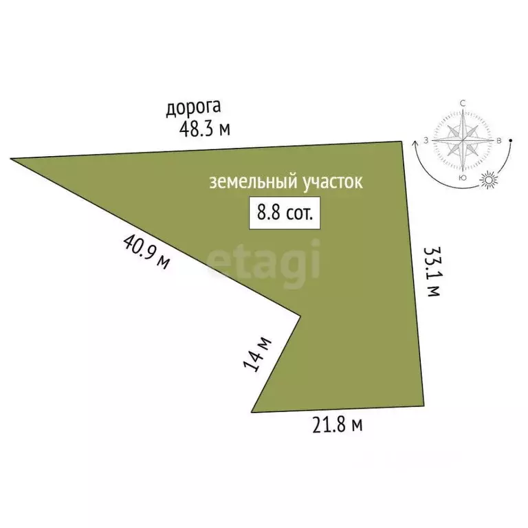 Участок в Крым, Евпатория Садовод садовое товарищество, ул. Лиманная ... - Фото 2