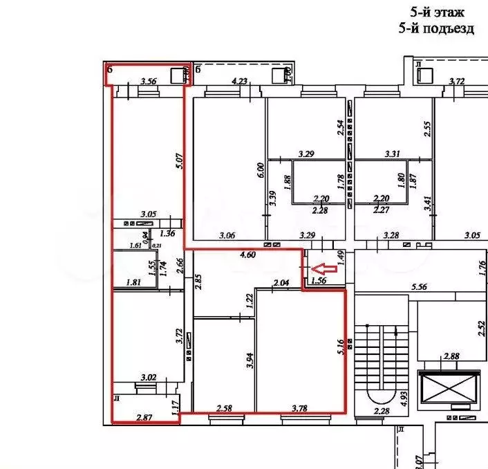 3-к. квартира, 78 м, 5/10 эт. - Фото 0